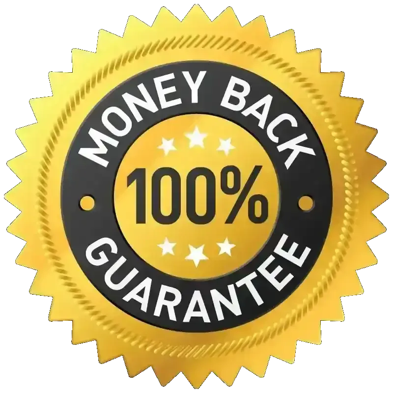 60-Day Money-Back Guarantee seal for Lotto Champ